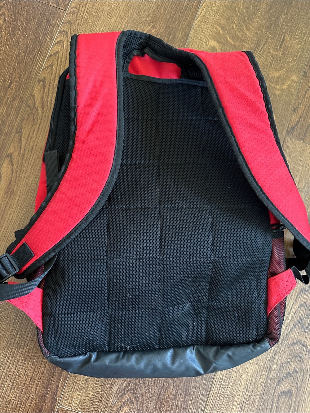 Nike Red and Black Backpack with White Swoosh - Picture 2 of 5